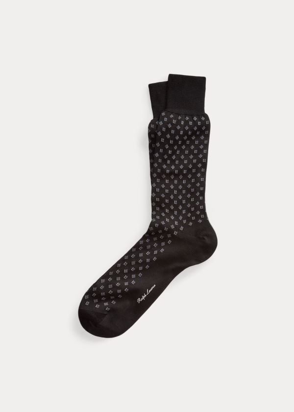 Men's Ralph Lauren Cotton-Blend Dress Socks | 125480EMJ